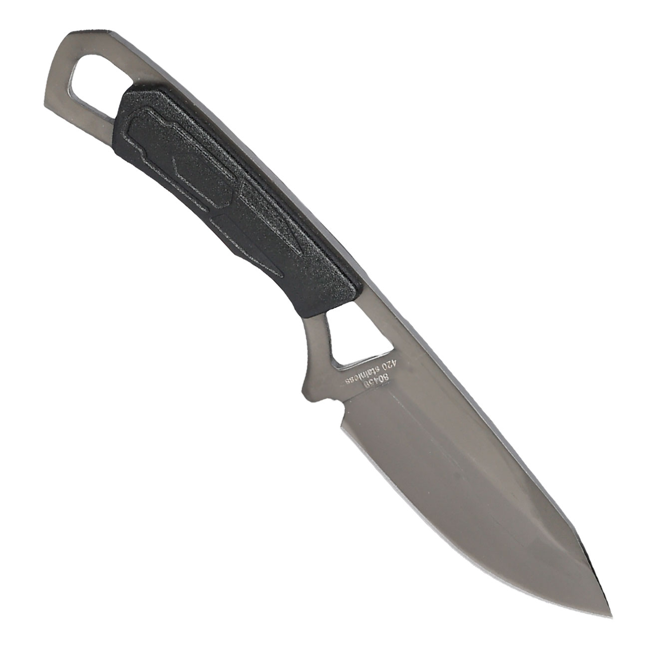 Haller Neck Knife grau/schwarz inkl. Kydexscheide & Kugelkette Bild 1