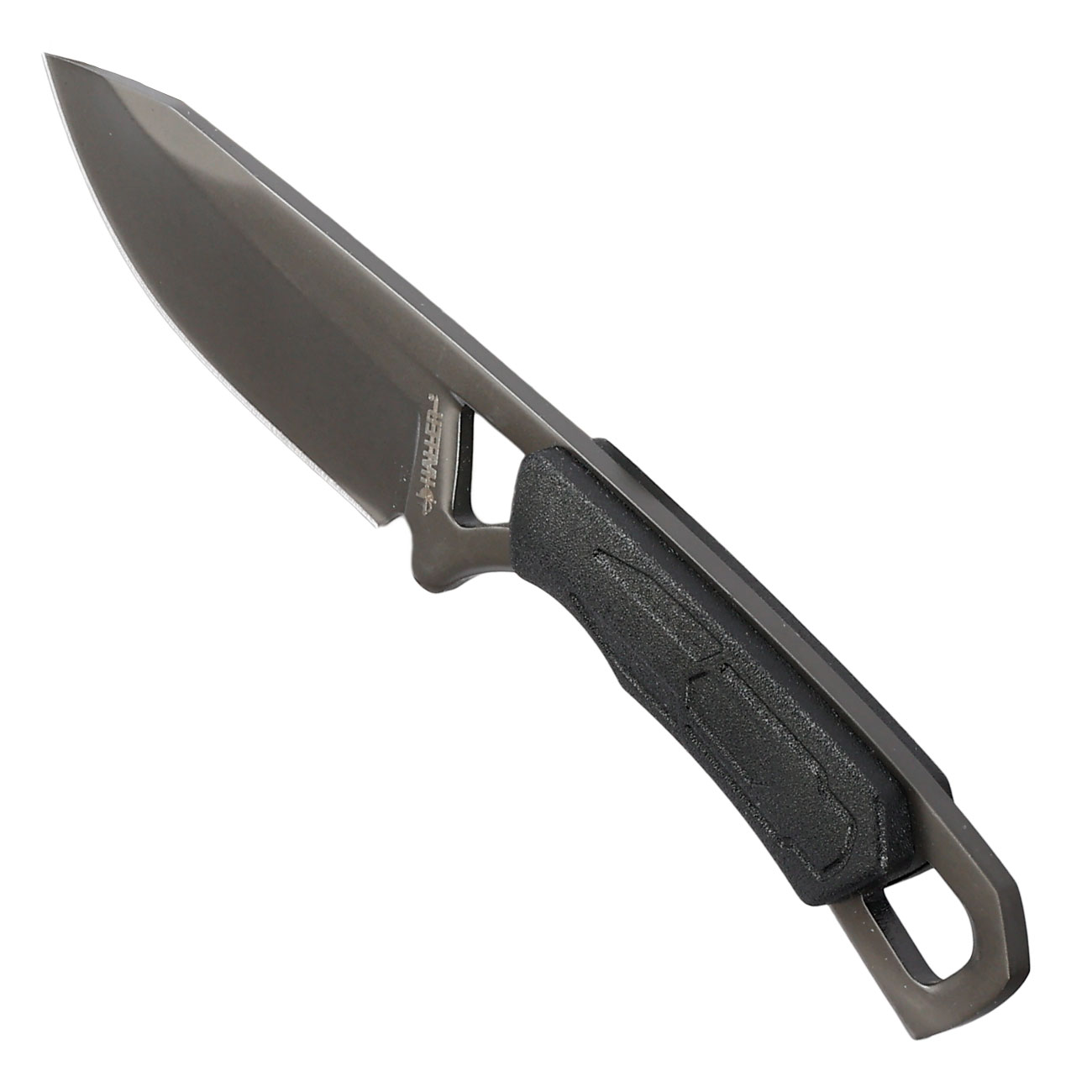 Haller Neck Knife grau/schwarz inkl. Kydexscheide & Kugelkette Bild 5