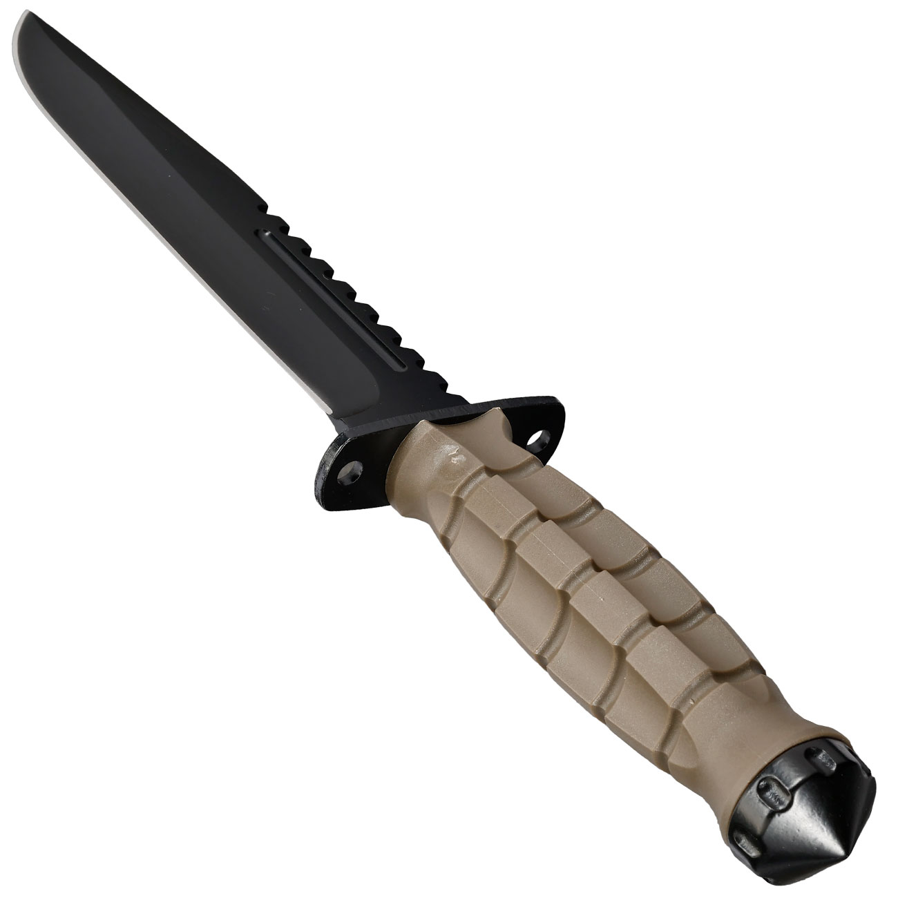 Haller Outdoormesser schwarz/oliv inkl. Kunststoffscheide Bild 2