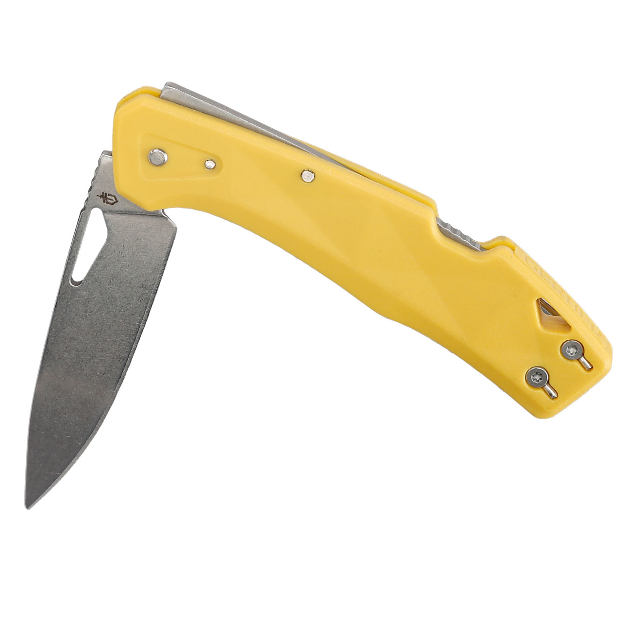 Gerber Einhandmesser LST silber/senfgelb inkl. Grtelclip Bild 3