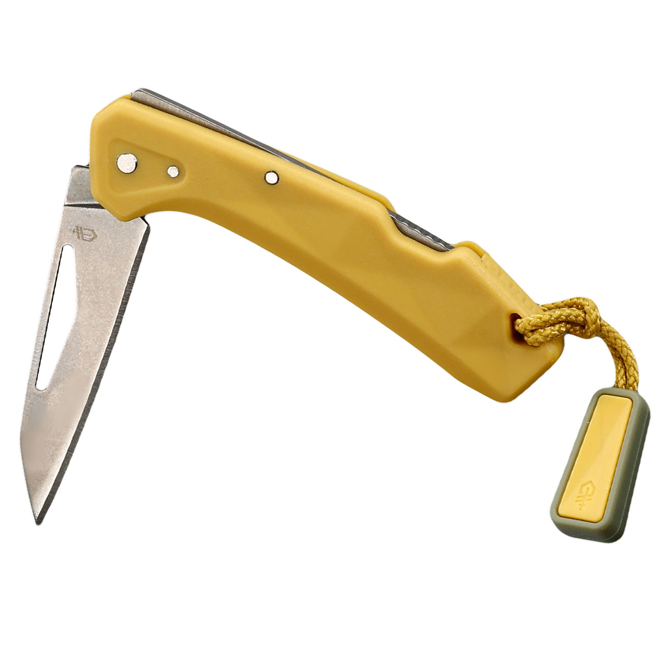 Gerber Einhandmesser LST Mini silber/senfgelb inkl. Anhnger Bild 3