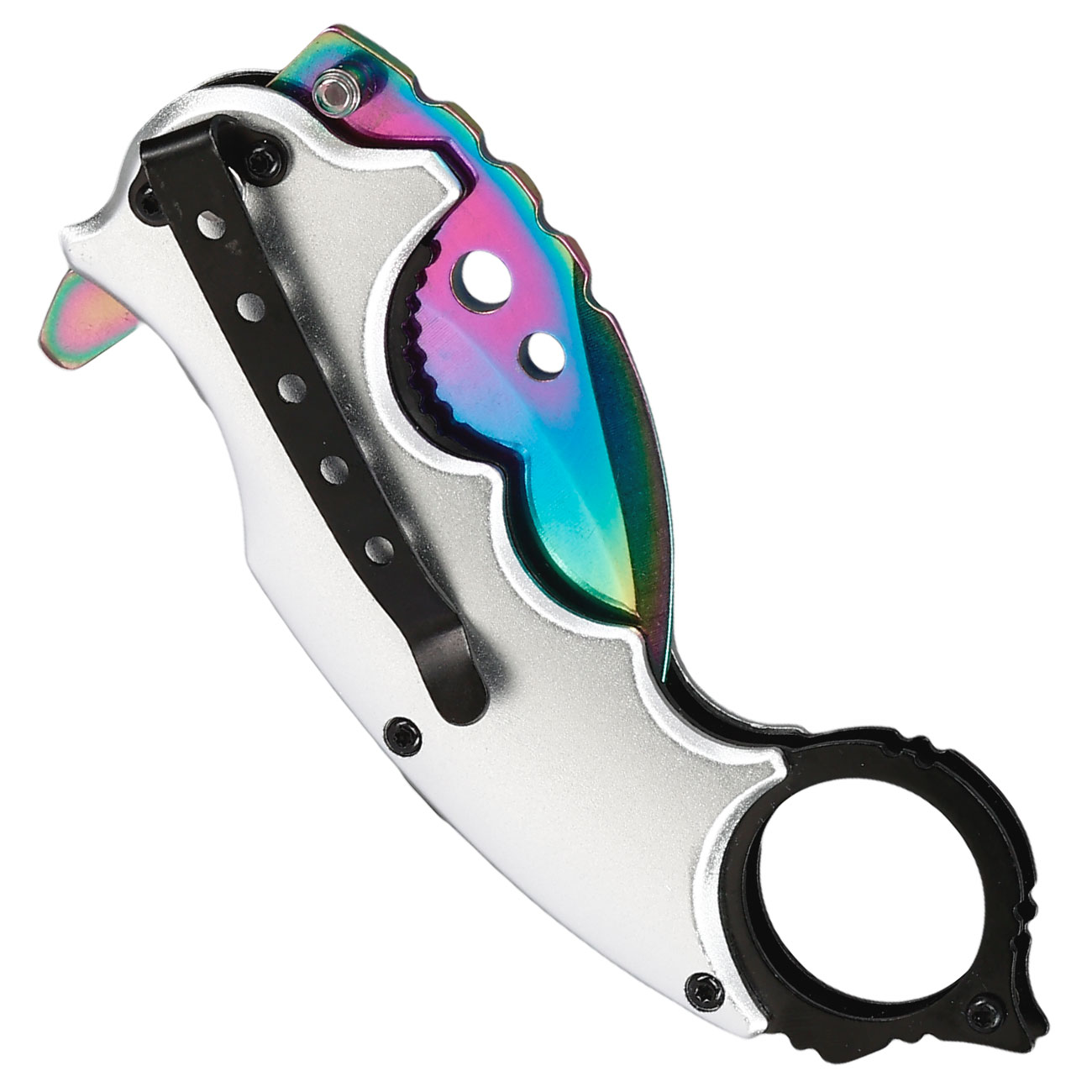 Anglo Arms Einhandmesser Karambit Rainbow Dragon inkl. Grtelclip Bild 5