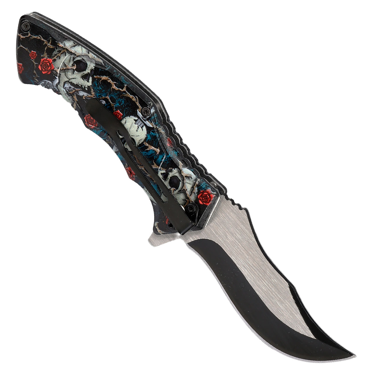 Einhandmesser Death Rose inkl. Grtelclip Bild 1