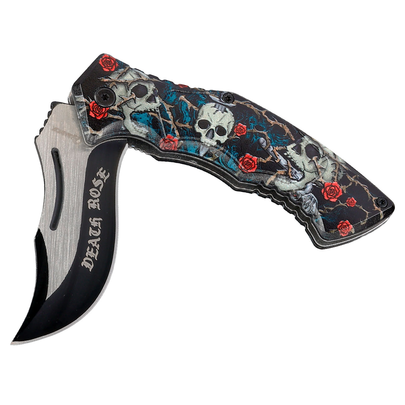 Einhandmesser Death Rose inkl. Grtelclip Bild 2