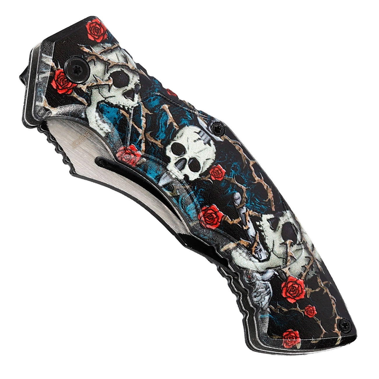 Einhandmesser Death Rose inkl. Grtelclip Bild 3