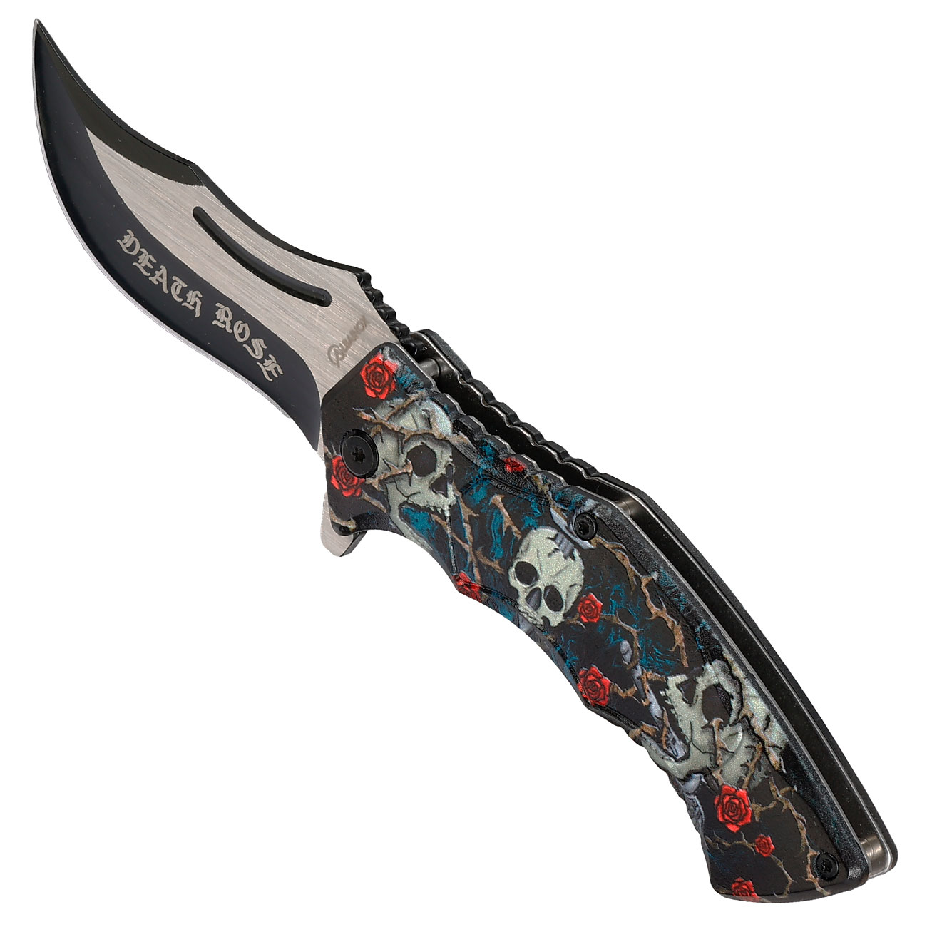 Einhandmesser Death Rose inkl. Grtelclip Bild 5