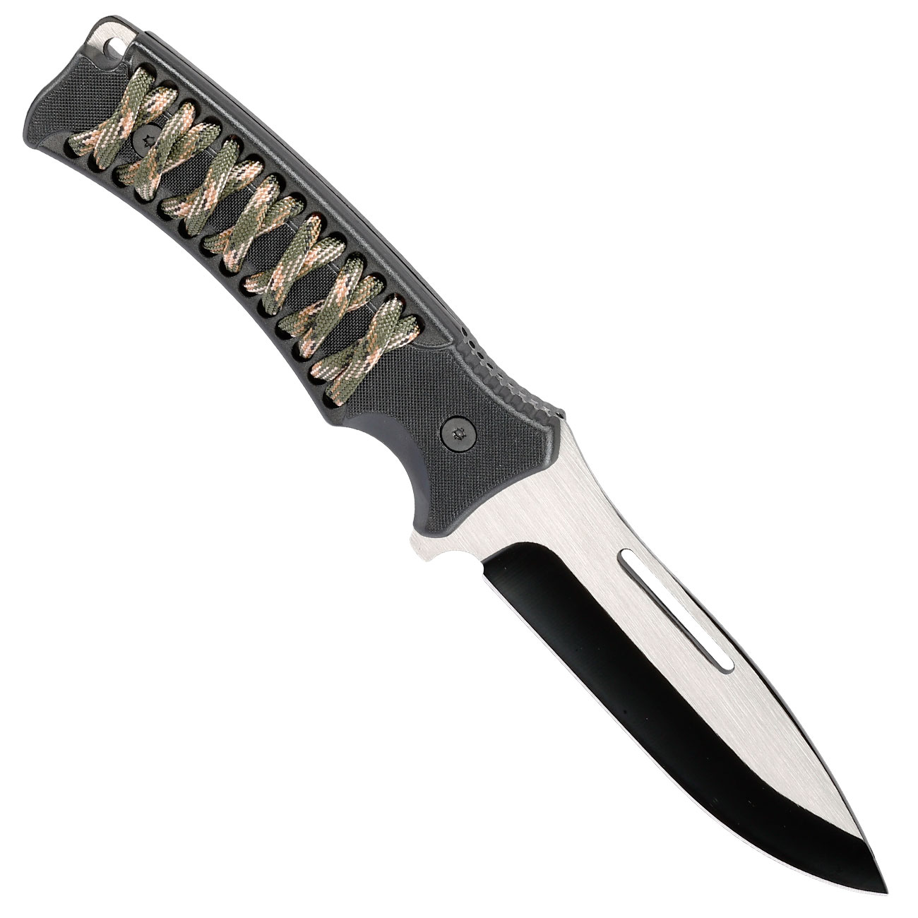 Outdoormesser Sports mit Griffwicklung schwarz inkl. Nylonscheide Bild 1