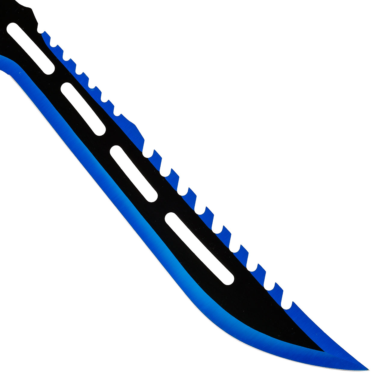 Machete mit zwei Wurfmesser schwarz/blau inkl. Nylon-Grtelscheide & Rckentragegurt Bild 5