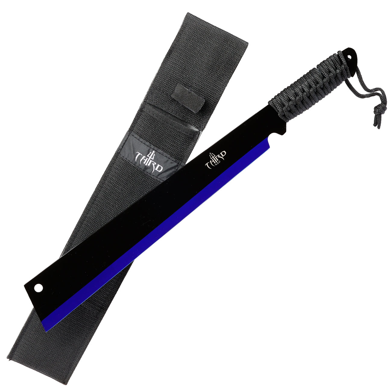 Machete schwarz/blau inkl. Grtelscheide & Rckentragegurt Bild 2