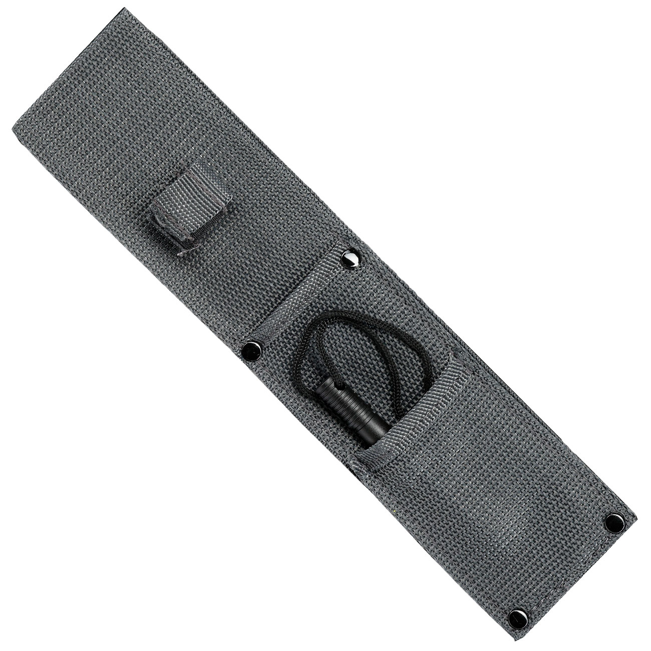 Third Outdoormesser H0401 schwarz/grau inkl. Feuerstahl & Nylonscheide Bild 5
