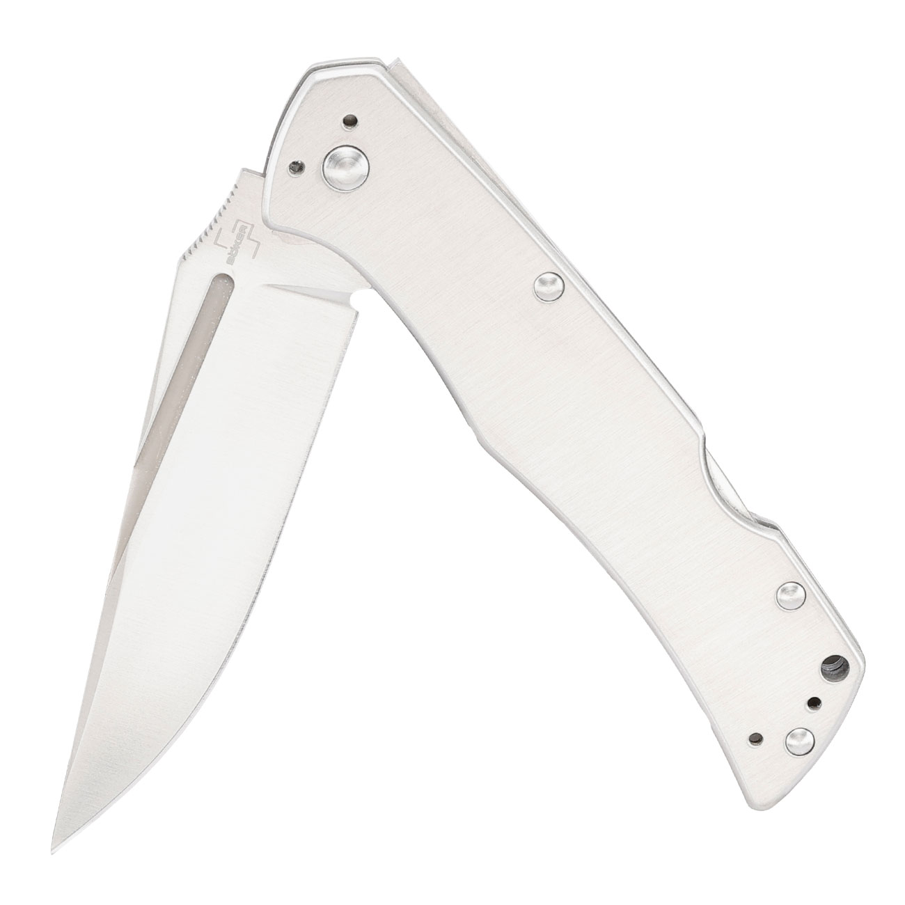 Bker Plus Taschenmesser MEK Nitro-V mit Back Lock / Grtelclip silber Bild 3