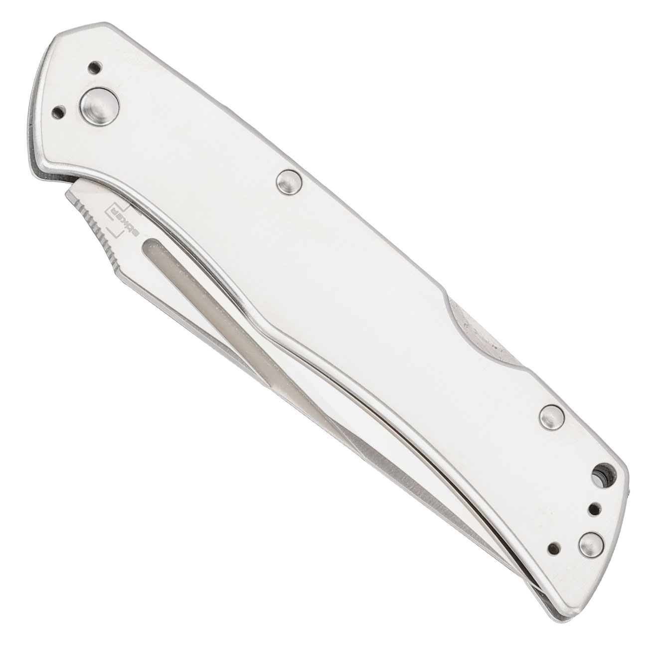 Bker Plus Taschenmesser MEK Nitro-V mit Back Lock / Grtelclip silber Bild 4