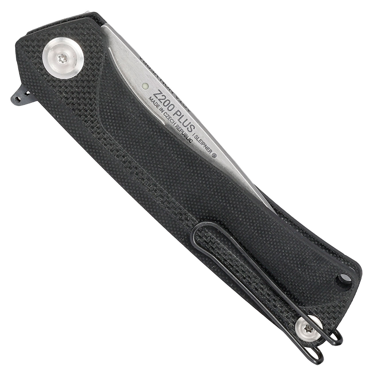 ANV Knives 2in1 Taschenmesser / Einhandmesser Z200 Plus Stonewash Sleipner Stahl G10 schwarz inkl. Grtelclip Bild 5