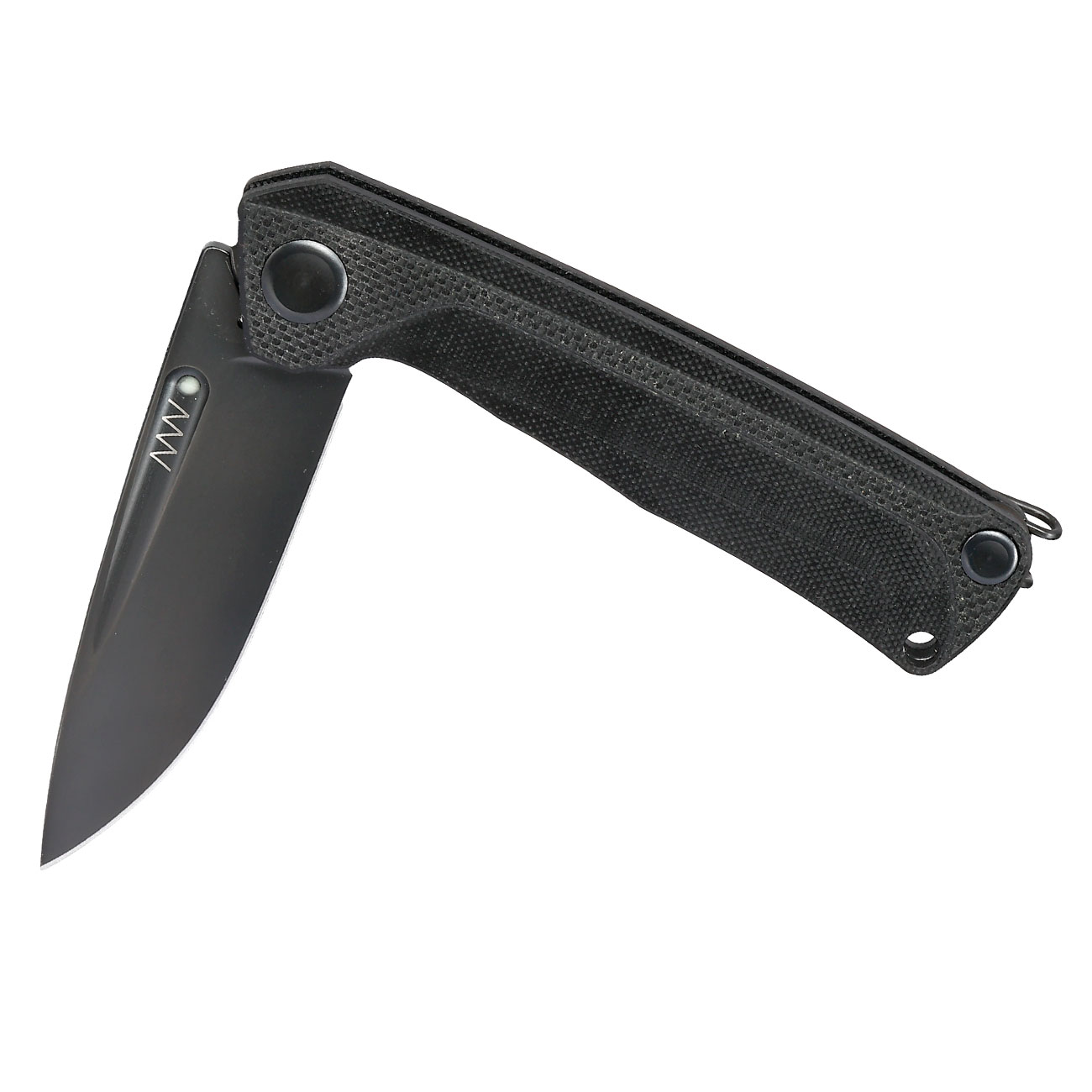 ANV Knives 2in1 Taschenmesser / Einhandmesser Z200 Plus DLC Sleipner Stahl G10 schwarz inkl. Grtelclip Bild 3