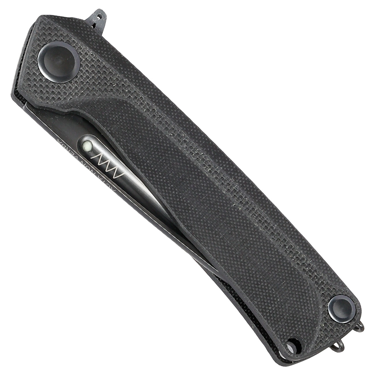 ANV Knives 2in1 Taschenmesser / Einhandmesser Z200 Plus DLC Sleipner Stahl G10 schwarz inkl. Grtelclip Bild 4