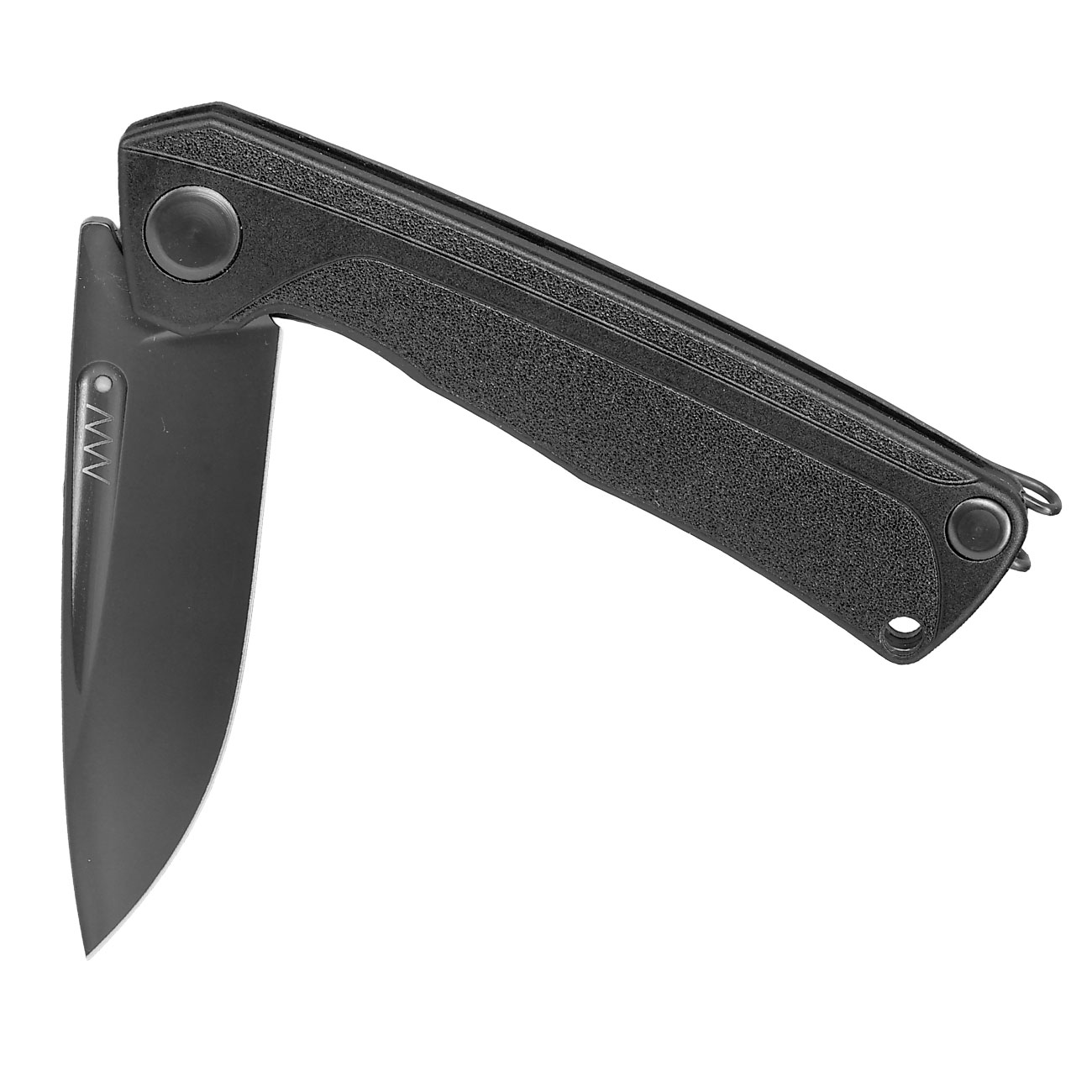 ANV Knives 2in1 Taschenmesser / Einhandmesser Z200 Plus DLC Sleipner Stahl GRN schwarz inkl. Grtelclip Bild 3