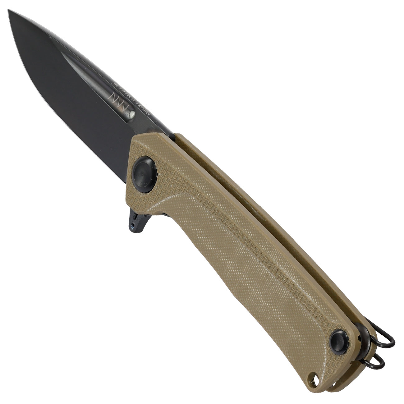 ANV Knives 2in1 Taschenmesser / Einhandmesser Z200 Plus DLC Sleipner Stahl G10 oliv inkl. Grtelclip Bild 6