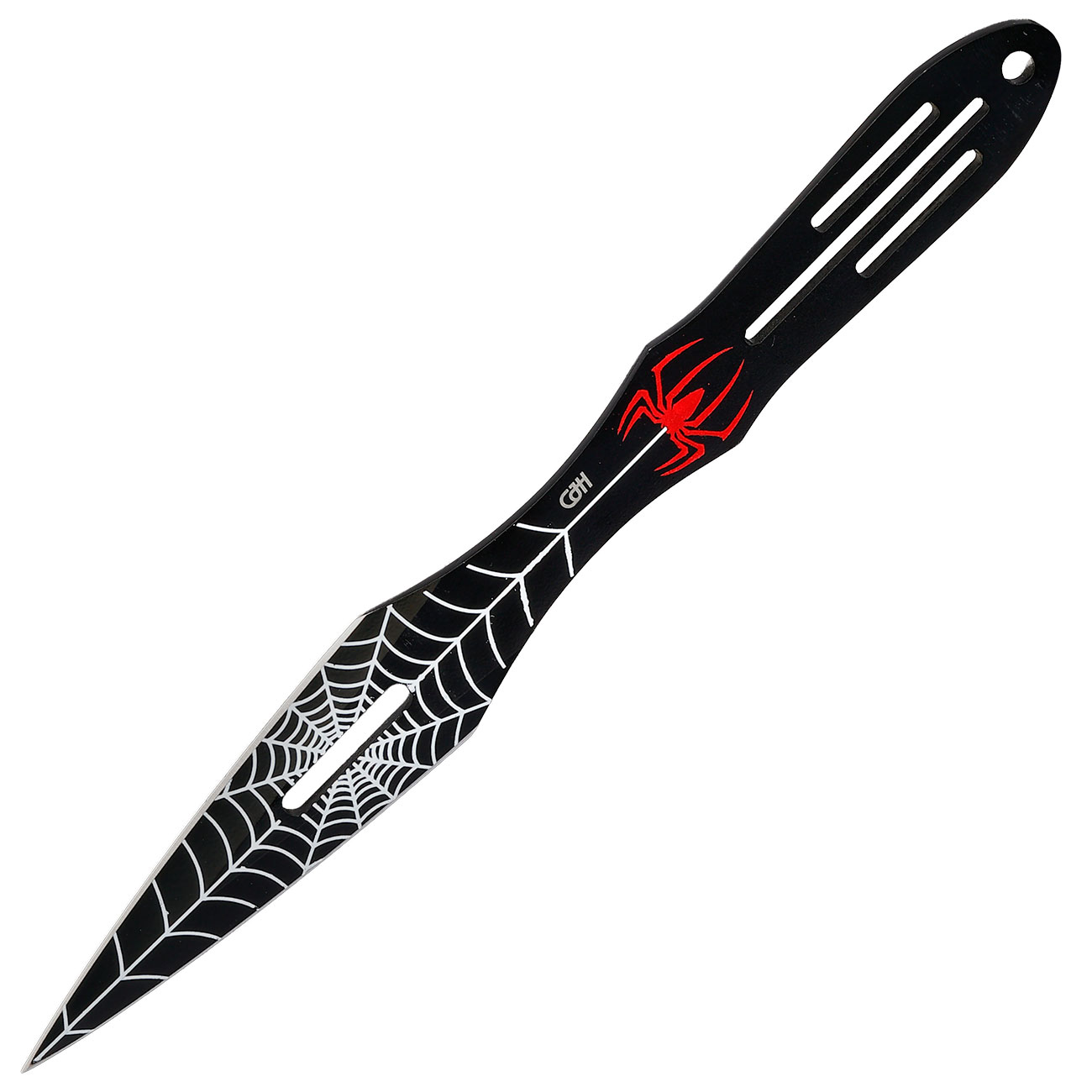 CJH 3 tlg. Wurfmesser-Set Stahl AISI 420 beschichtet, Spinnenmotiv Bild 6
