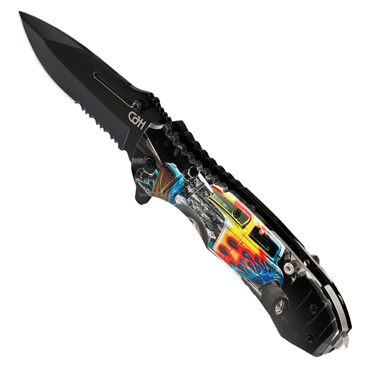 CJH Rettungsmesser Hot Rod Einhandmesser Bild 6