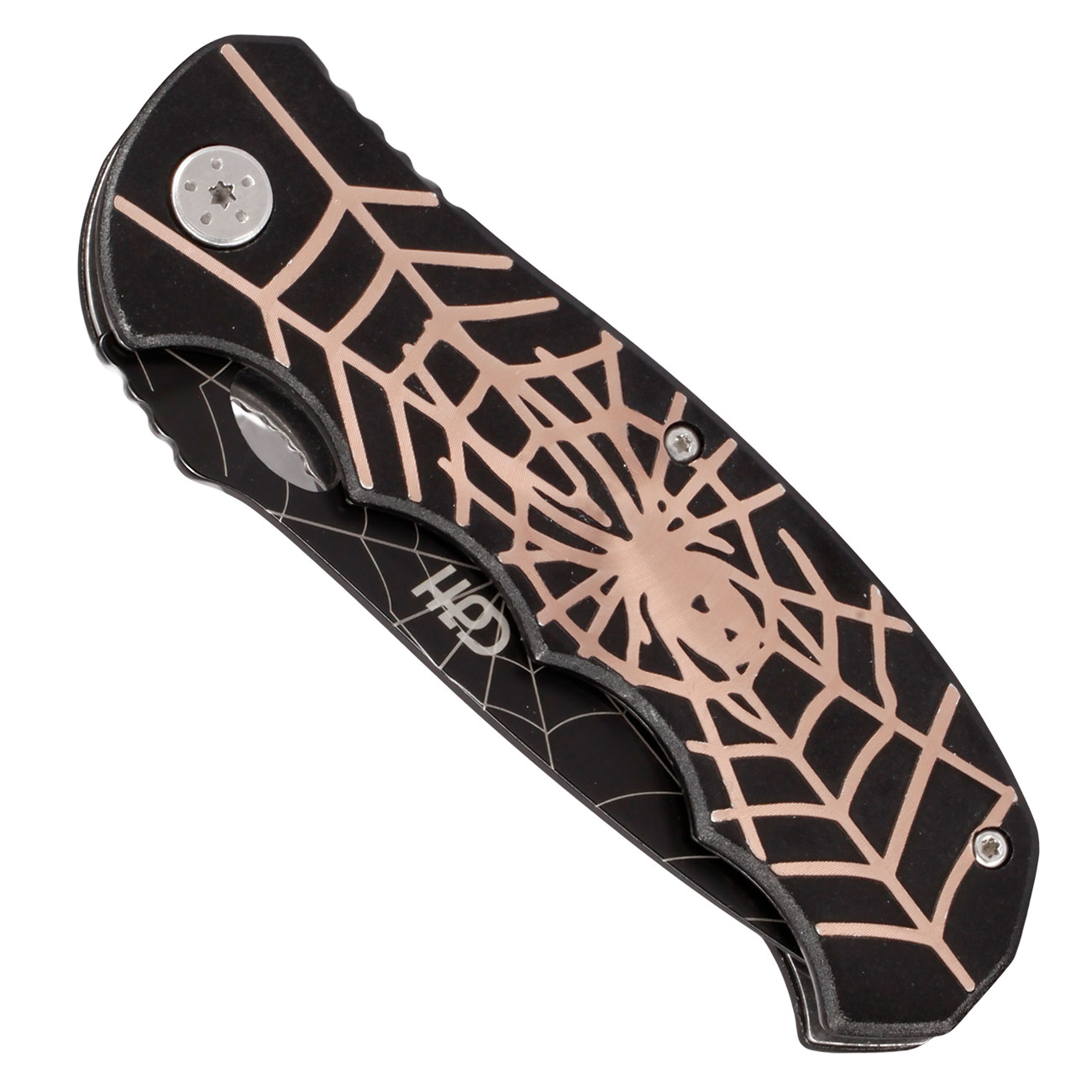 CJH Attraktives  Einhandmesser im Spinnendesign Bild 3