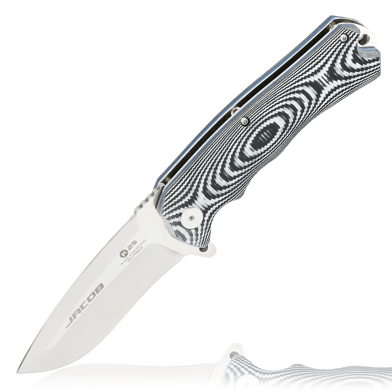 Taktisches Einhandmesser K25 Jacob mit robuster Nylonscheide