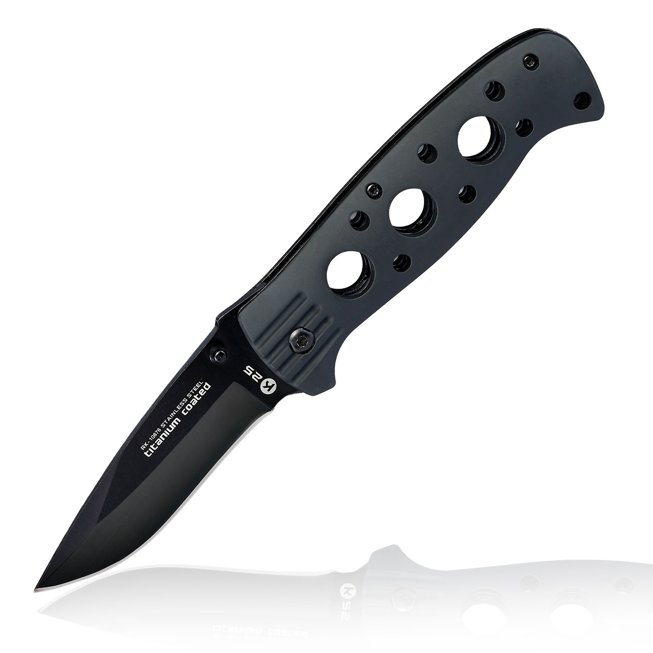 K25 Tactical Pocket Knife mit gummiertem Aluminiumgriff Bild 1
