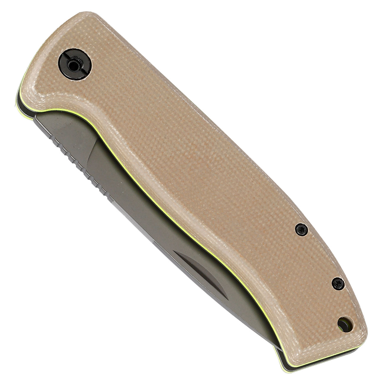 K25 Army K47 Klappmesser mit Feuerstarter und Lederscheide Bild 5