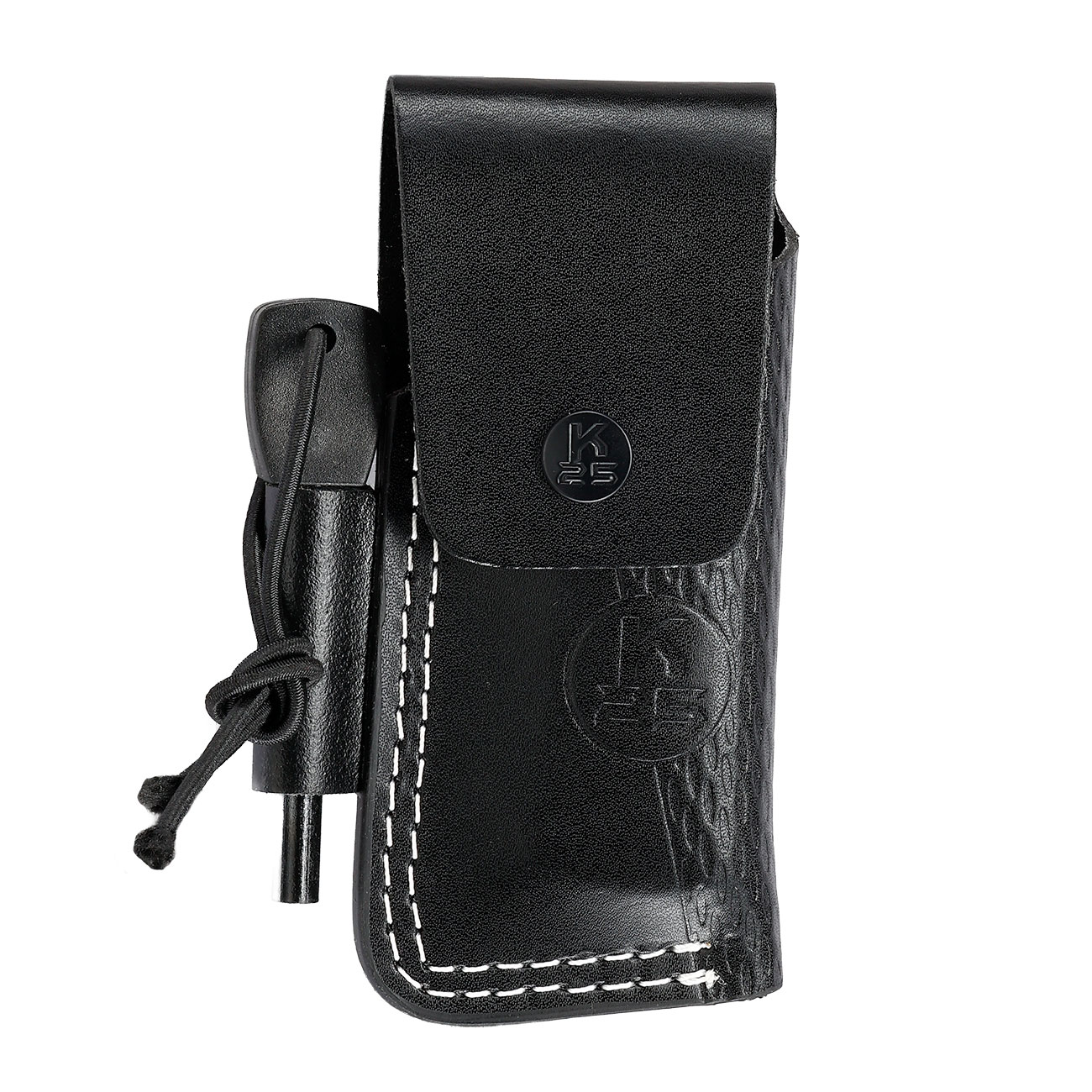 K25 Army K47 Klappmesser mit Feuerstarter und Lederscheide Bild 7