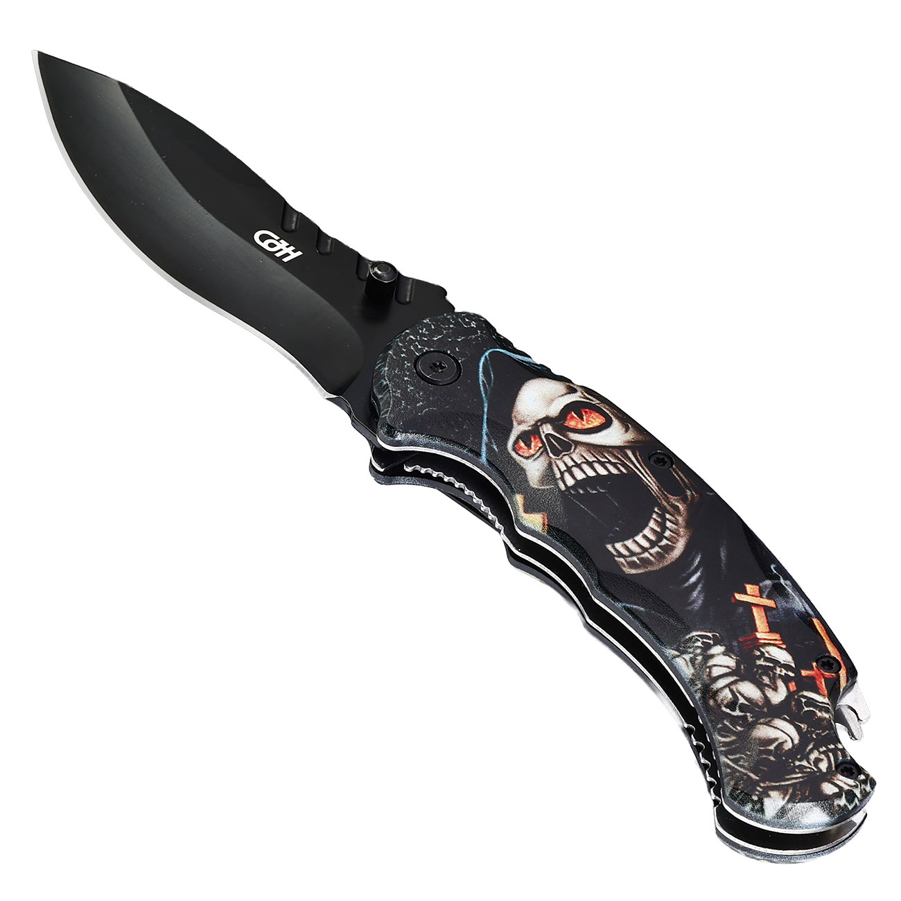 CJH Einhandmesser Skull Bild 6