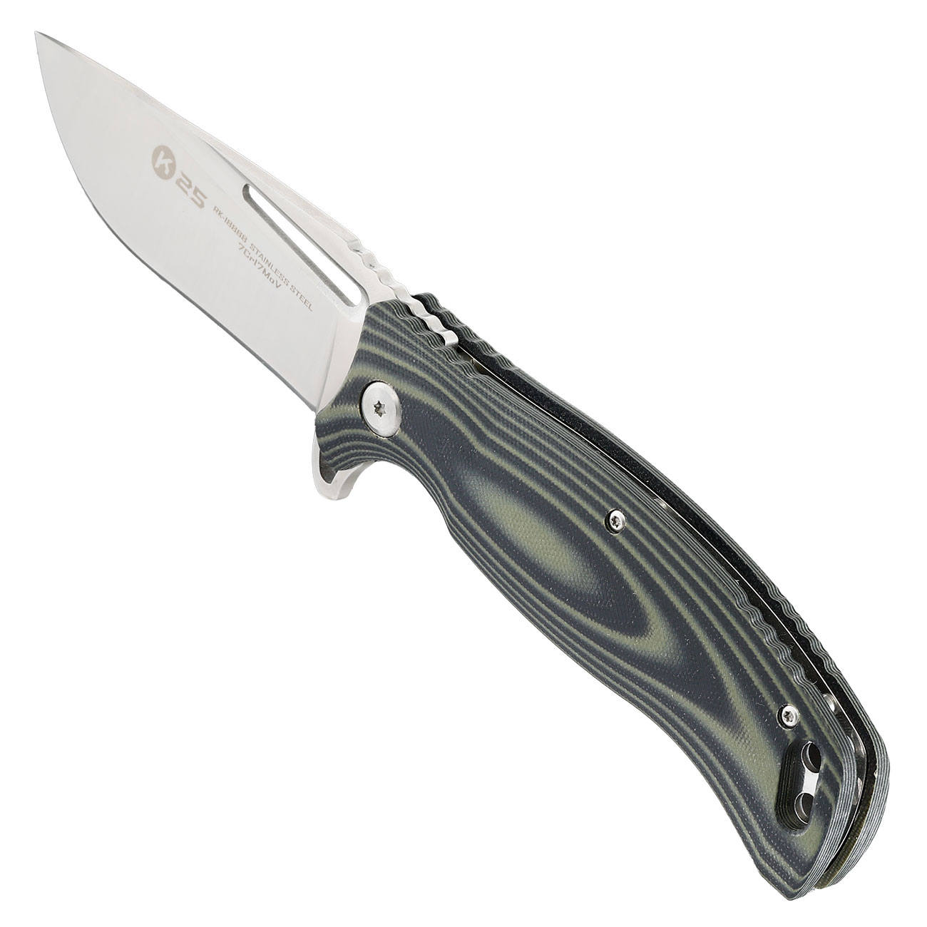 K25 Tokisu Einhandmesser oliv-schwarz mit G�rteletui Bild 8