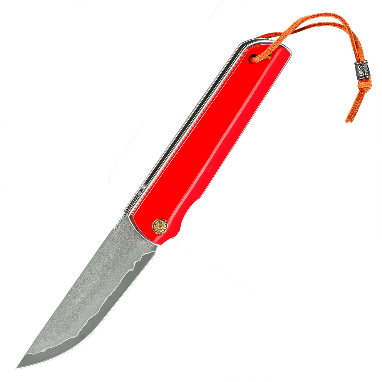 Albainox Red Acryl Einhandmesser mit Klinge aus drei Schichten Sandwich Konstruktion Bild 1