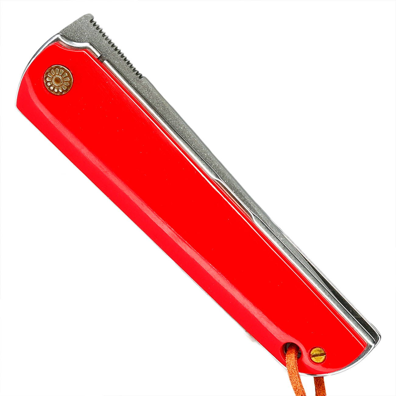 Albainox Red Acryl Einhandmesser mit Klinge aus drei Schichten Sandwich Konstruktion Bild 6