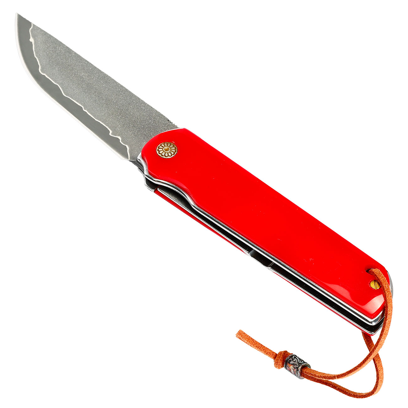 Albainox Red Acryl Einhandmesser mit Klinge aus drei Schichten Sandwich Konstruktion Bild 7
