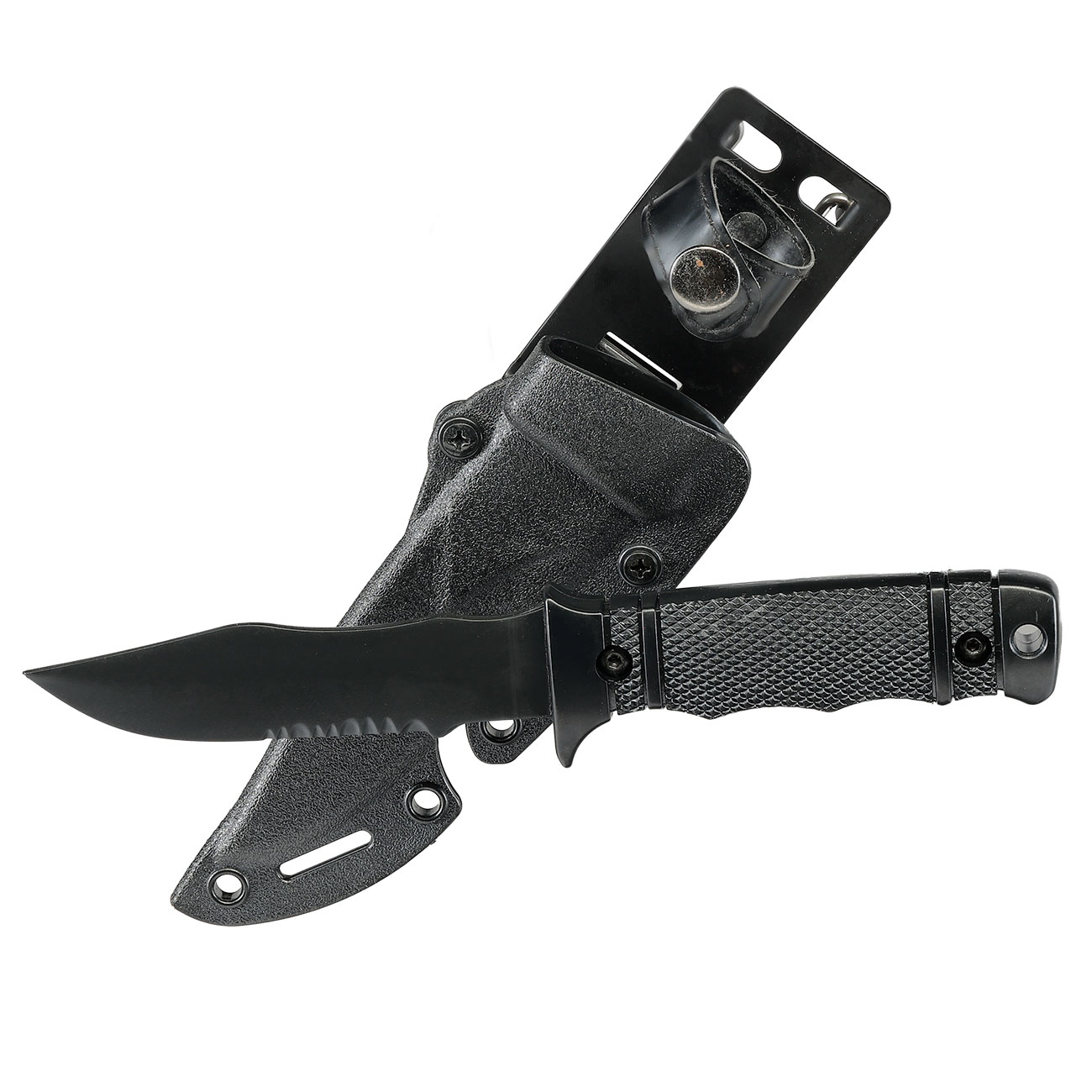 Snow Wolf M37 Style Deko Gummi Messer inkl. G�rtelscheide schwarz Bild 2