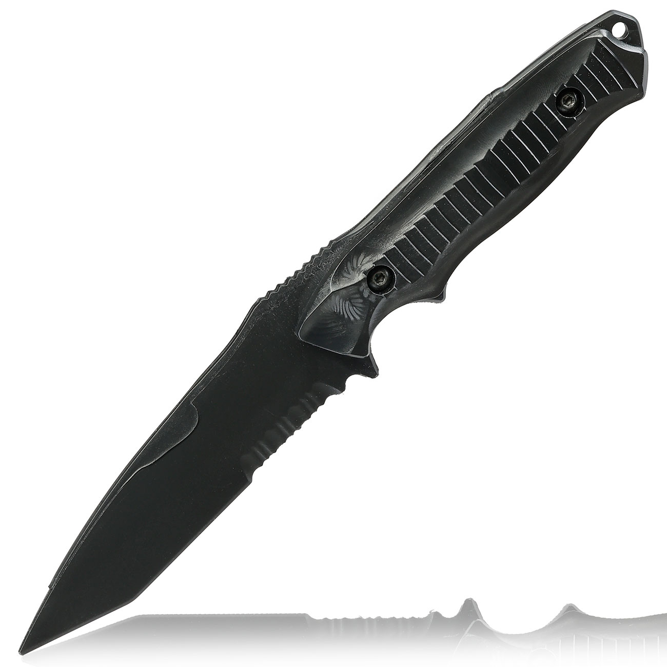 Snow Wolf BC141 Style Deko Gummi Messer inkl. G�rtelscheide schwarz