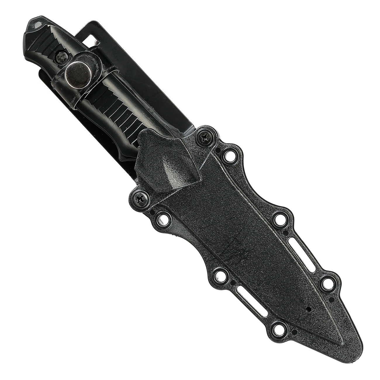 Snow Wolf BC141 Style Deko Gummi Messer inkl. G�rtelscheide schwarz Bild 3