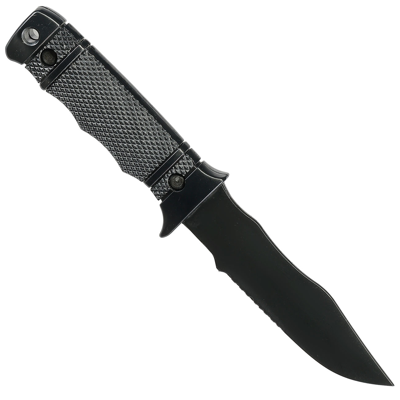 Snow Wolf M37 Style Deko Gummi Messer inkl. Scheide schwarz Bild 1