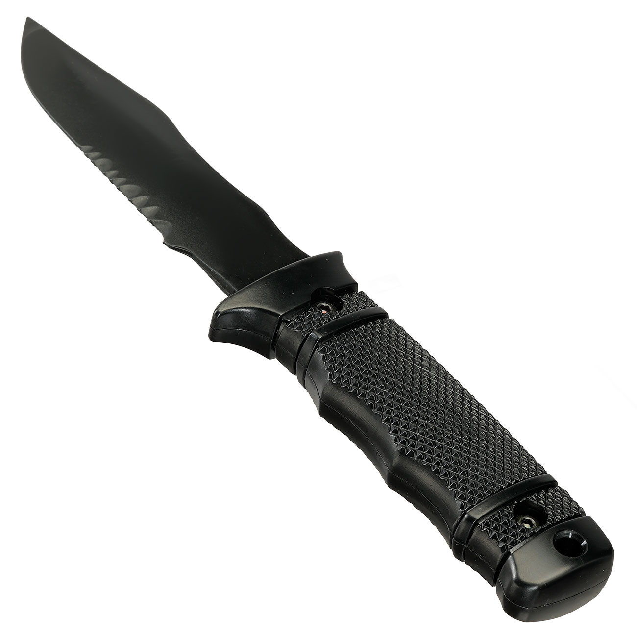 Snow Wolf M37 Style Deko Gummi Messer inkl. Scheide schwarz Bild 5