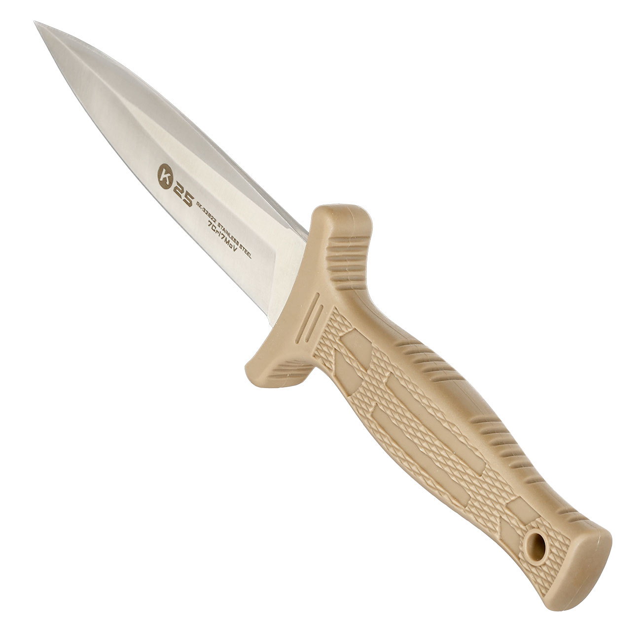 K25 Stiefelmesser tanfarbig mit G�rtel-Nylonscheide Bild 5