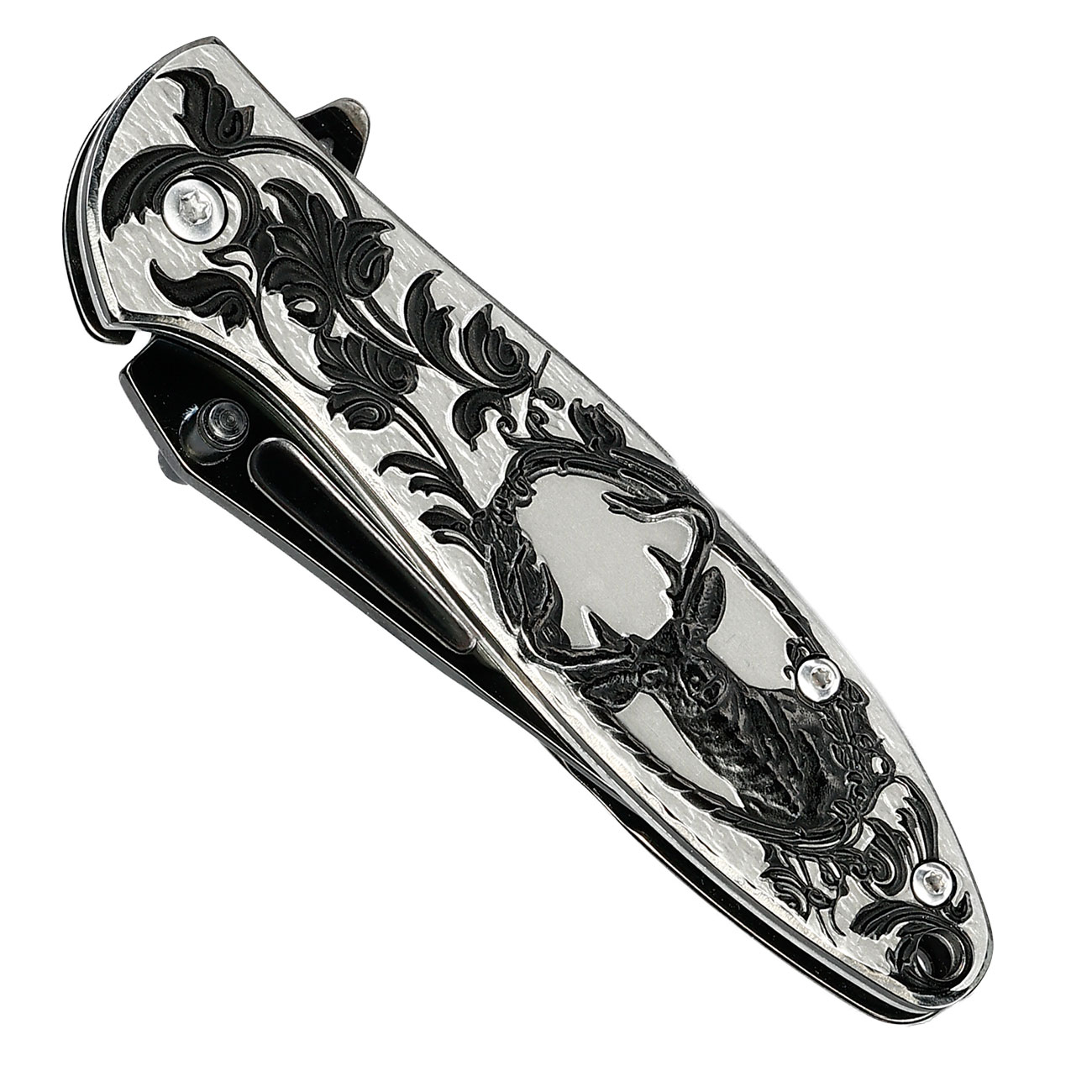 Albainox - Rainblack Einhandmesser-unverwechselbares Alltags-Taschenmesser Bild 3