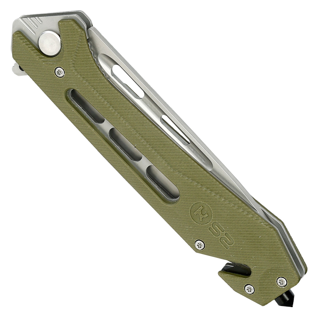 K25 Tactical XL Klappmesser mit Nylonetui oliv Bild 4