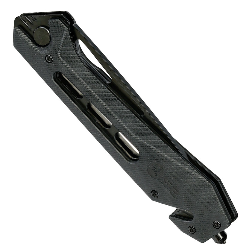 K25 Black Tactical XL robustes Rettungsmesser mit Titanbeschichtung Bild 4
