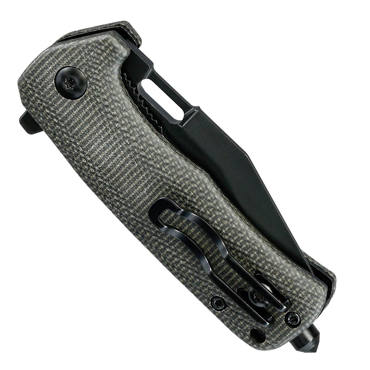 K25 Taktisches Einhandmesser Mikarta schwarz Bild 6