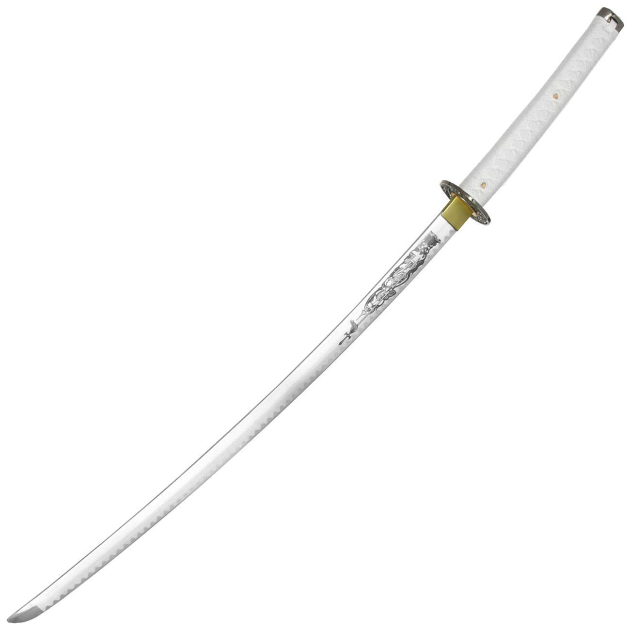 Schwert Katana, weiss, mit Aufbewahrungsbox Bild 1