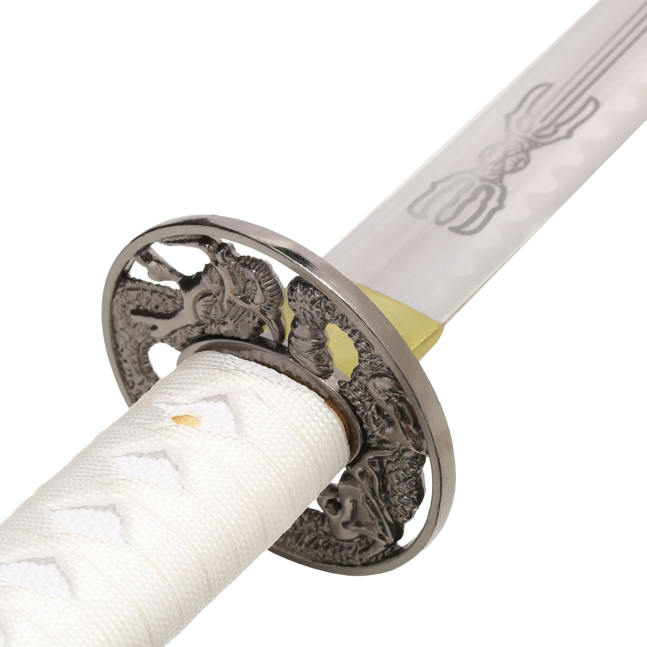Schwert Katana, weiss, mit Aufbewahrungsbox Bild 11