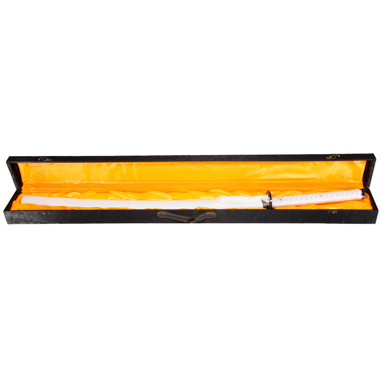 Schwert Katana, weiss, mit Aufbewahrungsbox Bild 4