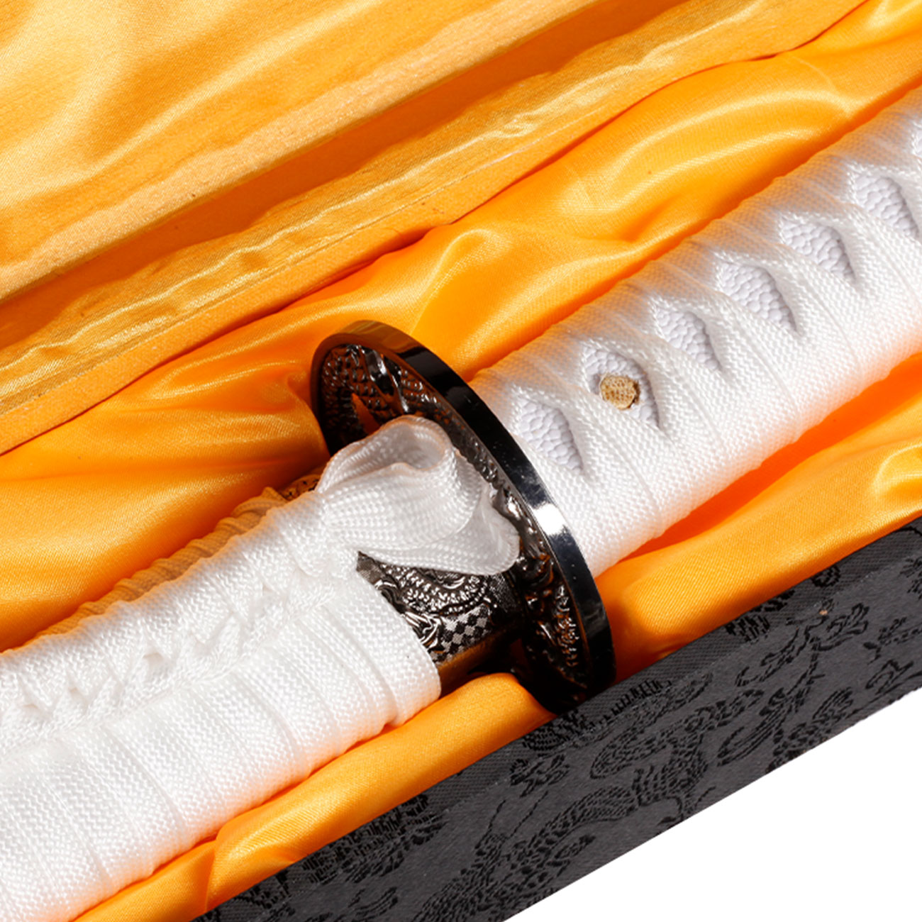 Schwert Katana, weiss, mit Aufbewahrungsbox Bild 5