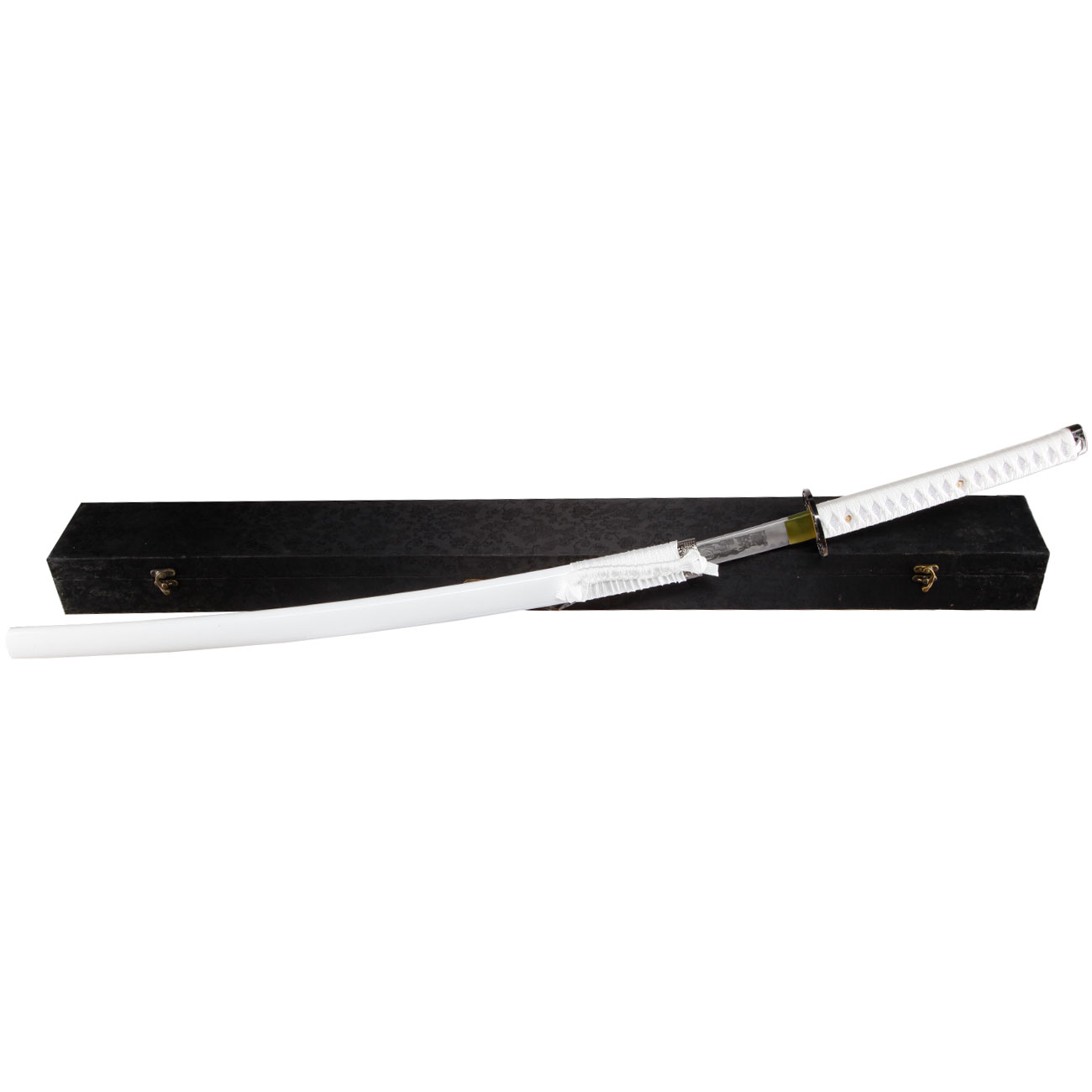 Schwert Katana, weiss, mit Aufbewahrungsbox Bild 7
