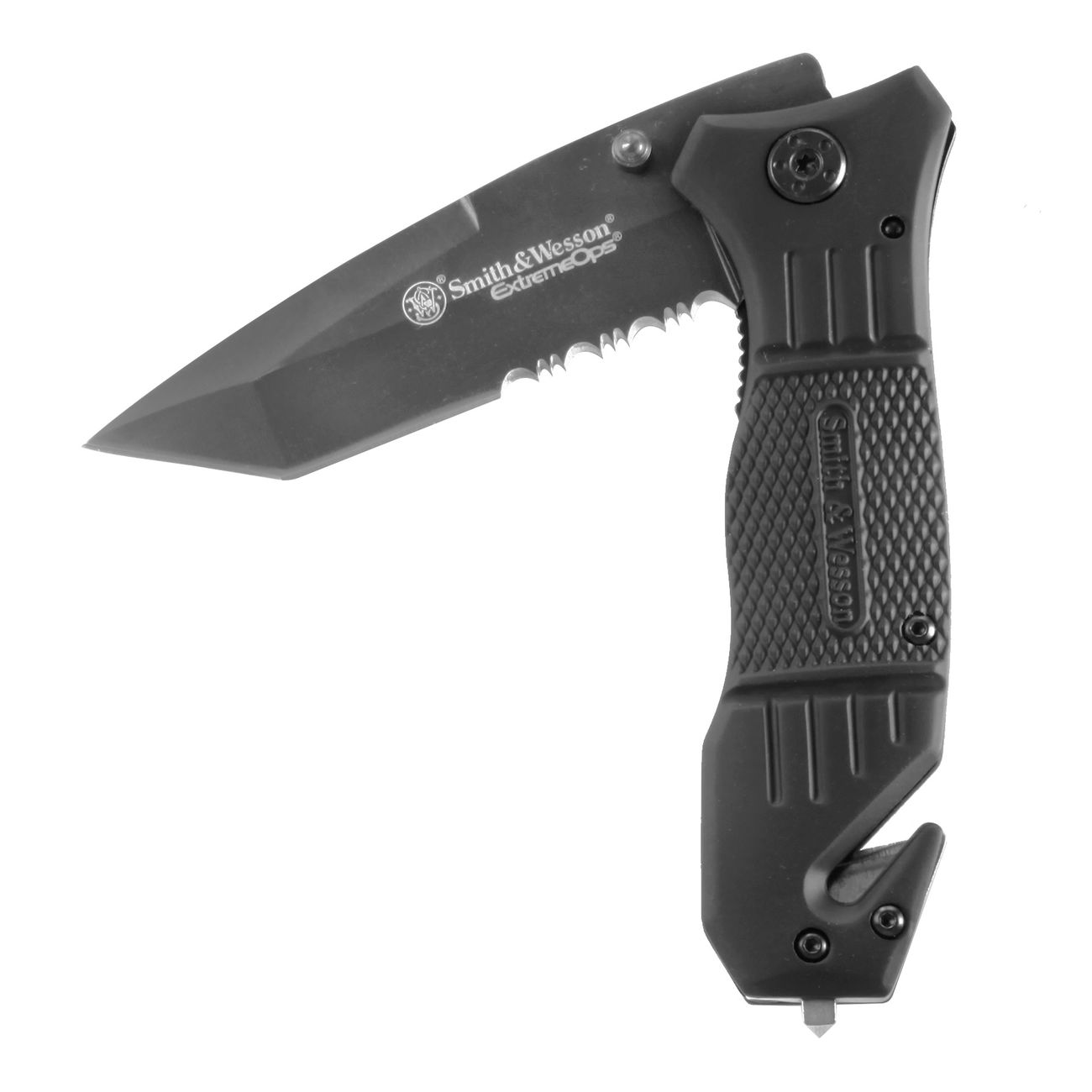Smith & Wesson Extreme OPS Einhand-Rettungsmesser mit Tantoklinge Bild 3