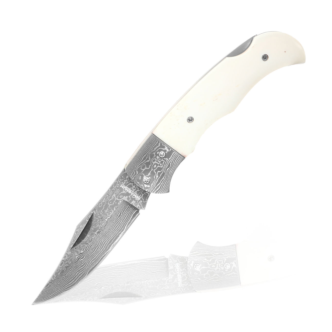 Magnum Damast Bone Messer mit echtem Knochen